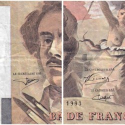 F 69bis-08 - 1993 - 100 francs - Delacroix modifié - Série Q.228 - Etat : TB