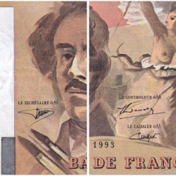F 69bis-08 - 1993 - 100 francs - Delacroix modifié - Série M.230 - Etat : TTB