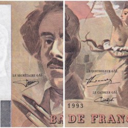 F 69bis-08 - 1993 - 100 francs - Delacroix modifié - Série A.233 - Etat : SUP