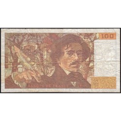 F 69bis-08 - 1993 - 100 francs - Delacroix modifié - Série L.247 - Etat : B+