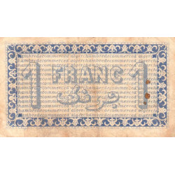 Algérie - Alger 137-12 - 1 franc - Série P.319 - 25/06/1919 - Etat : TB