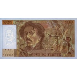 F 69bis-08 - 1993 - 100 francs - Delacroix modifié - Série G.246 - Etat : SPL