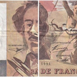 F 69ter-01b - 1994 - 100 francs - Delacroix modifié - Série L.263 - Etat : TB