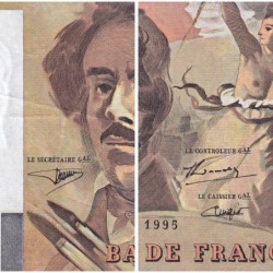 F 69ter-02b - 1995 - 100 francs - Delacroix modifié - Série K.272 - Etat : TTB