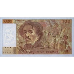 F 69ter-02c - 1995 - 100 francs - Delacroix modifié - Série K.293 - Etat : pr.NEUF