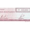Bolivie - Pick 188 - 100'000 pesos bolivianos - Série A - Loi 1984 - Etat : NEUF