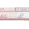 Bolivie - Pick 188 - 100'000 pesos bolivianos - Série A - Loi 1984 - Etat : SPL+