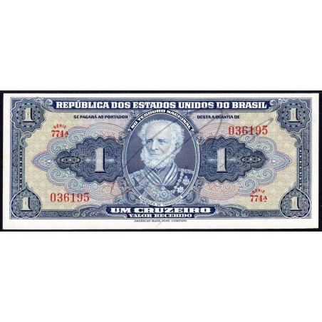 Brésil - Pick 132a - 1 cruzeiro - Série 774 - Sans estampa - 1944 - Etat : NEUF