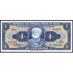 Brésil - Pick 150c - 1 cruzeiro - Série 3365 - Sans estampa - 1957 - Etat : NEUF