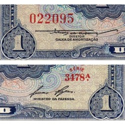 Brésil - Pick 150d - 1 cruzeiro - Série 3478 - Sans estampa - 1958 - Etat : TB+