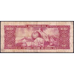 Brésil - Pick 185a - 10 centavos / 100 cruzeiros - Série 531 - Estampa 2 - 1966 - Etat : TB-