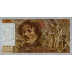 F 69-08b - 1984 - 100 francs - Delacroix modifié - Série F.88 - Etat : TB+