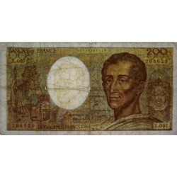 F 70-01 - 1981 - Faux 200 francs - Montesquieu - Série X.007 - Etat : TB-