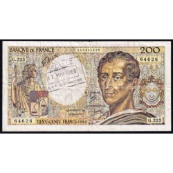 F 70-06 - 1986 - Faux 200 francs - Montesquieu - Série G.225 - Etat : TB+