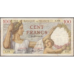 F 26-04 - 29/06/1939 - 100 francs - Sully - Série A.378 - Etat : TB+