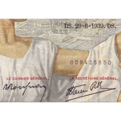 F 26-04 - 29/06/1939 - 100 francs - Sully - Série A.378 - Etat : TB+