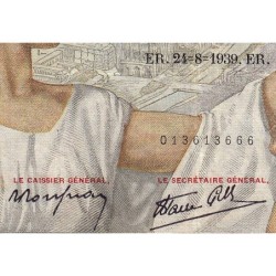 F 26-05 - 24/08/1939 - 100 francs - Sully - Série O.545 - Etat : TB