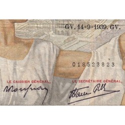 F 26-06 - 14/09/1939 - 100 francs - Sully - Série Z.741 - Etat : TB-