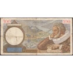 F 26-07 - 21/09/1939 - 100 francs - Sully - Série Q.1493 - Etat : TB-