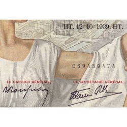 F 26-10 - 12/10/1939 - 100 francs - Sully - Série K.2779 - Etat : TB+