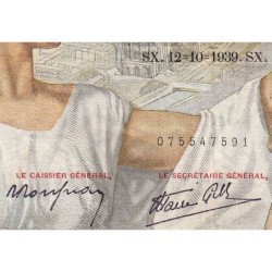 F 26-10 - 12/10/1939 - 100 francs - Sully - Série Y.3022 - Etat : TB-