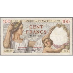 F 26-11 - 19/10/1939 - 100 francs - Sully - Série L.3282 - Etat : TTB-