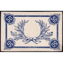 Roanne - Pirot non répertorié - 50 centimes - Epreuve 1 du revers - Etat : SPL