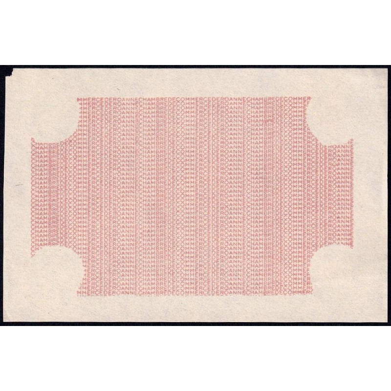 Roanne - Pirot non répertorié - 50 centimes - Epreuve 2 du revers - Etat : SUP