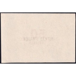 Roanne - Pirot non répertorié - 50 centimes - Epreuve 3 du revers - Etat : pr.NEUF