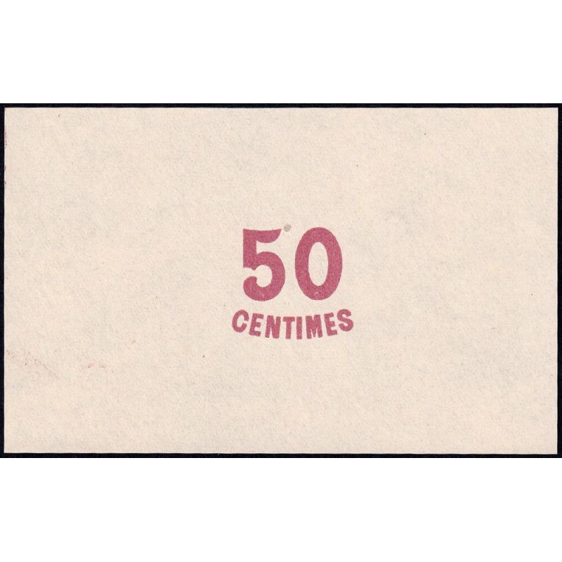 Roanne - Pirot non répertorié - 50 centimes - Epreuve 3 du revers - Etat : NEUF