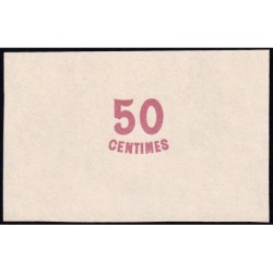 Roanne - Pirot non répertorié - 50 centimes - Epreuve 3 du revers - Etat : SPL