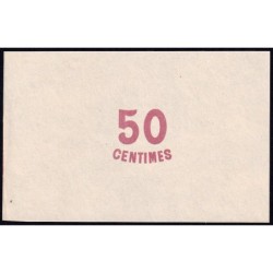 Roanne - Pirot non répertorié - 50 centimes - Epreuve 3 du revers - Etat : SPL+