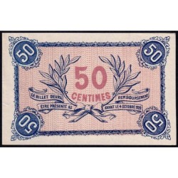 Roanne - Pirot non répertorié - 50 centimes - Epreuve 4 du revers - Etat : SUP+