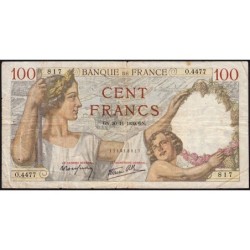 F 26-16 - 30/11/1939 - 100 francs - Sully - Série O.4477 - Etat : TB-