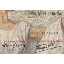 F 26-16 - 30/11/1939 - 100 francs - Sully - Série K.4777 - Etat : TB