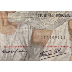 F 26-18 - 21/12/1939 - 100 francs - Sully - Série L.5367 - Etat : B+