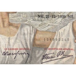 F 26-18 - 21/12/1939 - 100 francs - Sully - Série S.5456 - Etat : TB-