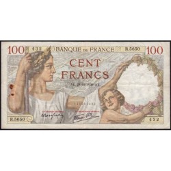 F 26-19 - 28/12/1939 - 100 francs - Sully - Série R.5650 - Etat : TB