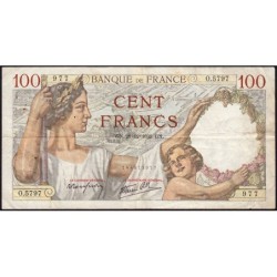F 26-19 - 28/12/1939 - 100 francs - Sully - Série O.5797 - Etat : TB+