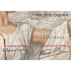 F 26-20 - 11/01/1940 - 100 francs - Sully - Série E.6444 - Etat : B