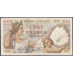 F 26-20 - 11/01/1940 - 100 francs - Sully - Série R.6521 - Etat : TB