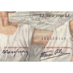 F 26-23 - 22/02/1940 - 100 francs - Sully - Série G.7809 - Etat : TB-