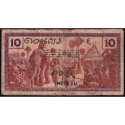 Indochine Française - Pick 85d - 10 cents - Série CX - 1943 - Etat : B