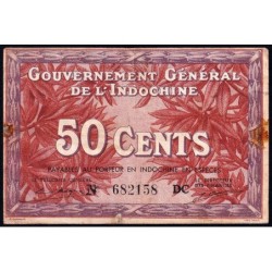 Indochine Française - Pick 87d - 50 cents - Série DC - 1943 - Etat : B+ à TB-