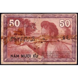 Indochine Française - Pick 87d - 50 cents - Série DC - 1943 - Etat : B+ à TB-