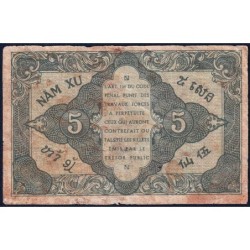 Indochine Française - Pick 88b - 5 cents - Série CG - 1944 - Etat : TB-