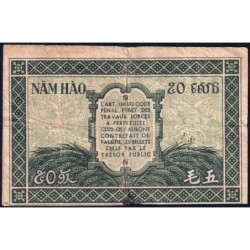 Indochine Française - Pick 91a_1 - 50 cents - Série AT - 1944 - Etat : TB-