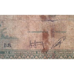 Indochine Française - Cambodge - Pick 95 - 5 piastres - Série B.8 - 1953 - Etat : AB