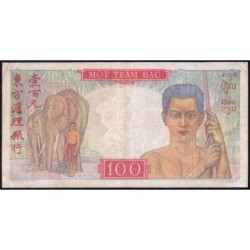 Indochine Française - Pick 82b - 100 piastres - Série K.2323 - 1949 - Etat : TB
