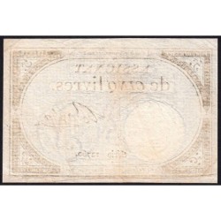 Assignat 46a - 5 livres - 10 brumaire an 2 - Signature 9 - Etat : SUP